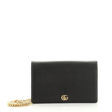 Gucci Petite GG Marmont Chain Wallet Leather Mini