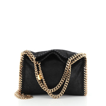 Stella McCartney Falabella Fold Over Crossbody Bag Shaggy Deer Mini