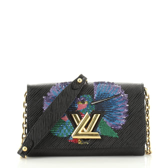 Louis Vuitton Twist Chain Wallet Epi Leather with Sequins 