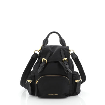 Burberry Rucksack Backpack Nylon with Leather Small