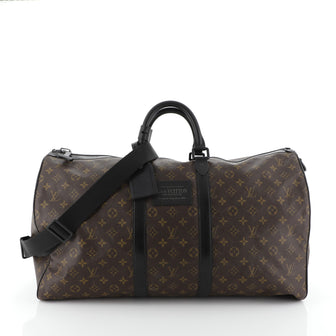 Louis Vuitton Waterproof Keepall Bandouliere Bag Monogram Canvas 55
