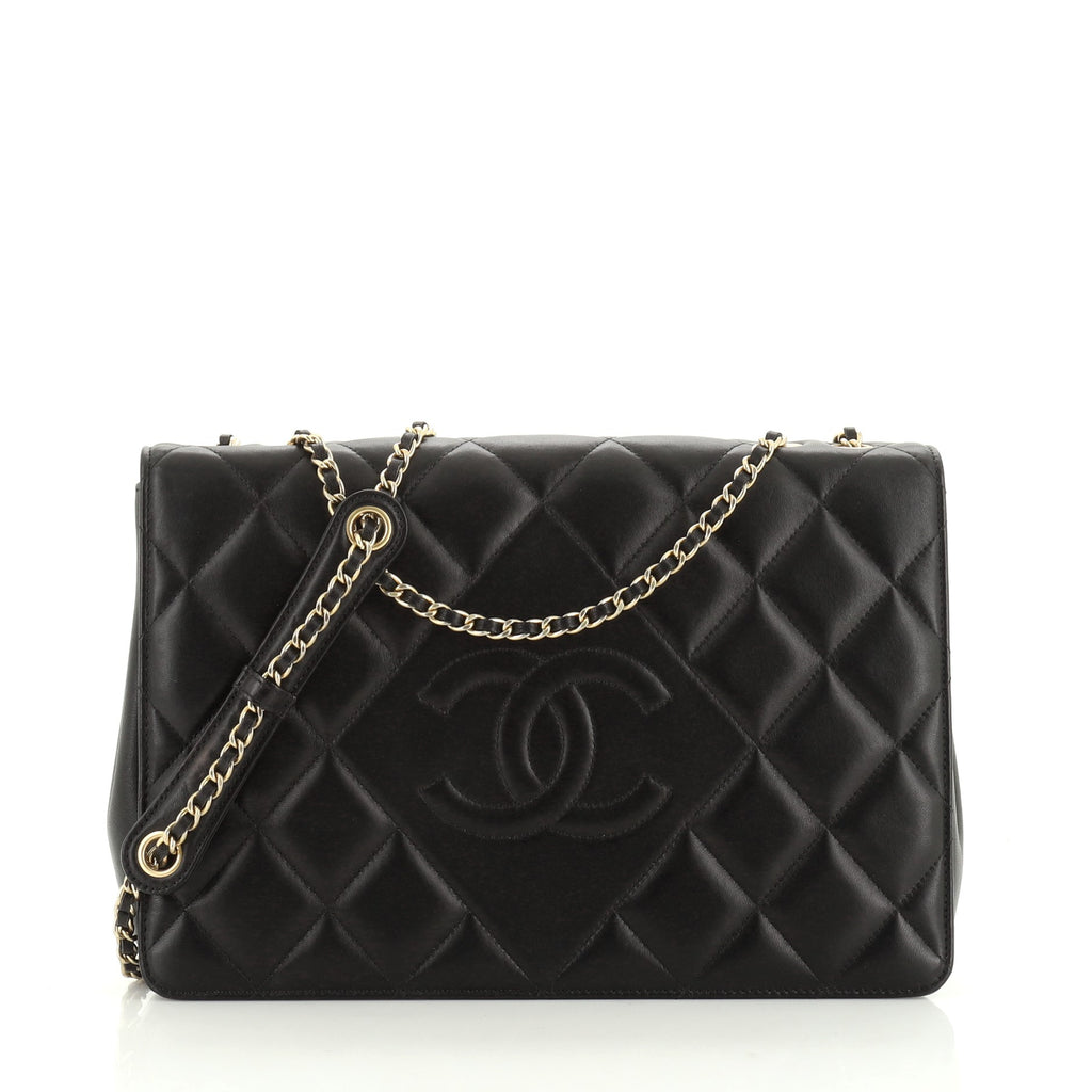 Chanel Quilted M/L Medium Double Flap Dark Beige Gold Hardware 19B – Coco  Approved Studio