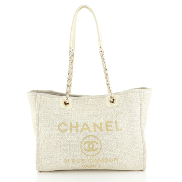 Chanel Deauville Tote Raffia Small