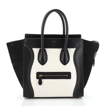 Celine Bicolor Luggage Bag Leather Mini