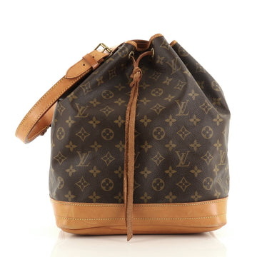Louis Vuitton Noe Handbag Monogram Canvas Large