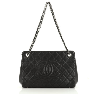 Chanel Timeless CC Frame Tote Quilted Caviar Medium