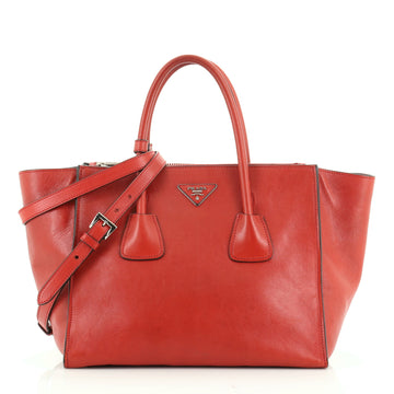 Prada Twin Pocket Tote City Calfskin Medium