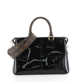Louis Vuitton Miroir Handbag Vernis with Monogram Canvas 