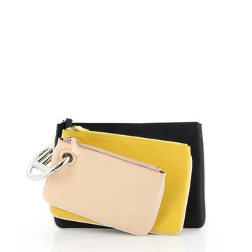 Fendi Triplette Pouch Set Calfskin 