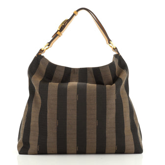 Fendi Pequin Hobo Canvas 