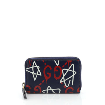 Zip Around Card Case GucciGhost Leather
