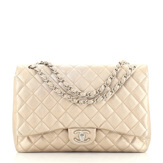 Chanel Classic Double Flap Bag Quilted Lambskin Maxi