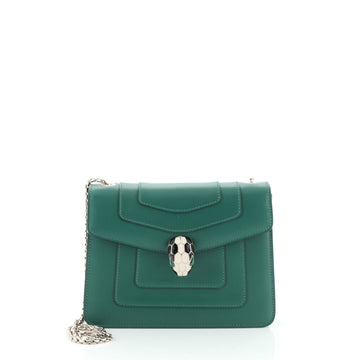 Bvlgari Serpenti Forever Square Shoulder Bag Leather Small