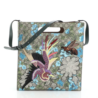 Gucci XL Tote Blooms Print Embroidered GG Coated Canvas Medium