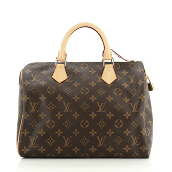 Louis Vuitton Speedy Handbag Monogram Canvas 30
