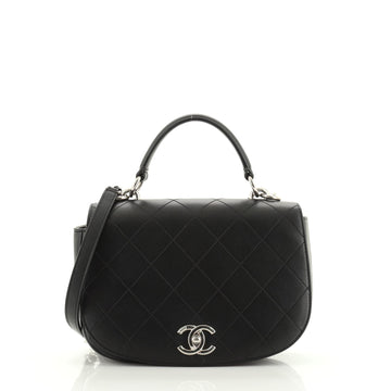 Chanel Ring My Bag Top Handle Quilted Calfskin Small