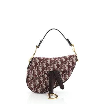 Christian Dior Saddle Handbag Oblique Canvas Mini
