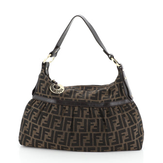 Fendi Chef Hobo Zucca Canvas Large