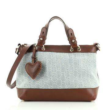 Gucci Convertible Tote GG Denim Medium