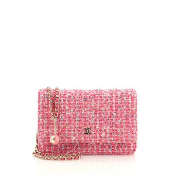 Chanel Charms Wallet on Chain Quilted Tweed 