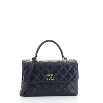 Chanel Trendy CC Top Handle Bag Quilted Lambskin Medium