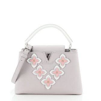 Louis Vuitton Capucines Handbag Limited Edition Leather with Applique PM