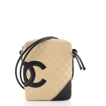 Chanel Cambon Crossbody Bag Quilted Leather Medium