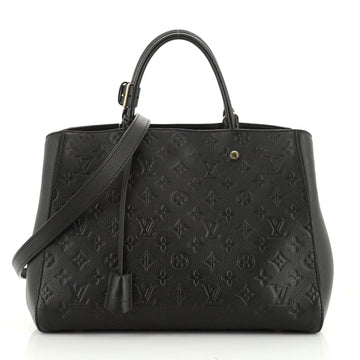 Louis Vuitton Montaigne Handbag Monogram Empreinte Leather GM