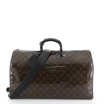 Louis Vuitton Keepall Bandouliere Bag Limited Edition Monogram Glaze Canvas 50