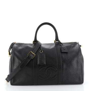 Chanel Vintage Timeless Boston Bag Caviar Large
