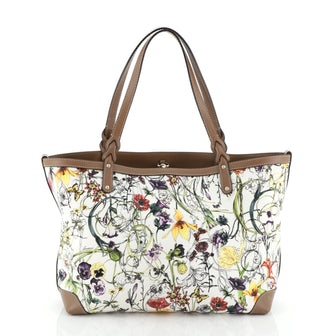 Gucci Craft Tote Flora Canvas Medium