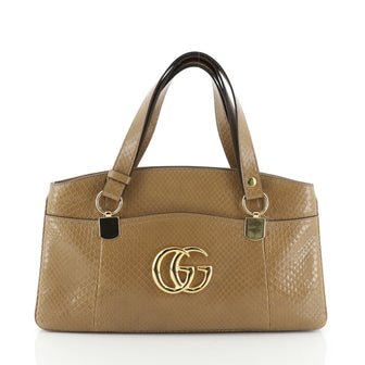 Gucci Arli Top Handle Bag Python Large