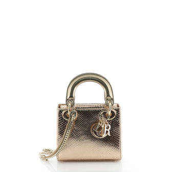 Christian Dior Lady Dior Bag Python Mini