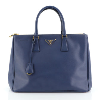 Prada Double Zip Lux Tote Saffiano Leather Large