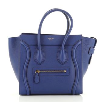 Celine Luggage Bag Grainy Leather Micro