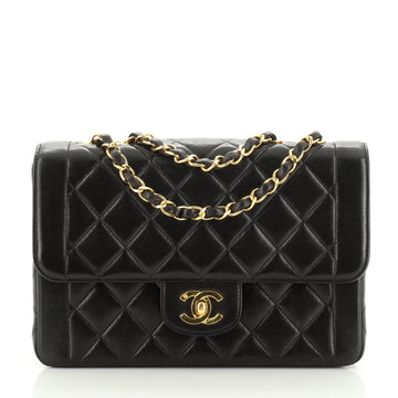 Chanel Vintage CC Chain Flap Bag Quilted Lambskin Small