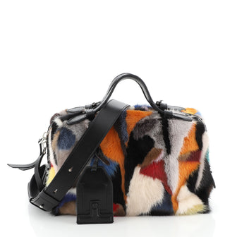 Gommino Shoulder Bag Multicolor Fur Medium