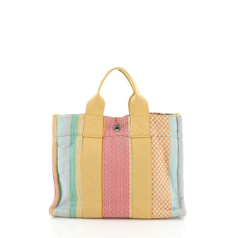 Hermes Fourre Tout Handbag Multicolor Toile PM