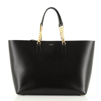 Saint Laurent Chain Shopper Tote Leather Large