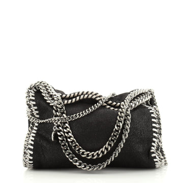 Stella McCartney Falabella Fold Over Crossbody Bag Shaggy Deer Mini