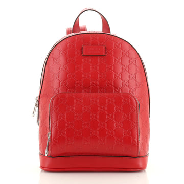 Gucci Signature Pocket Backpack Guccissima Leather Medium