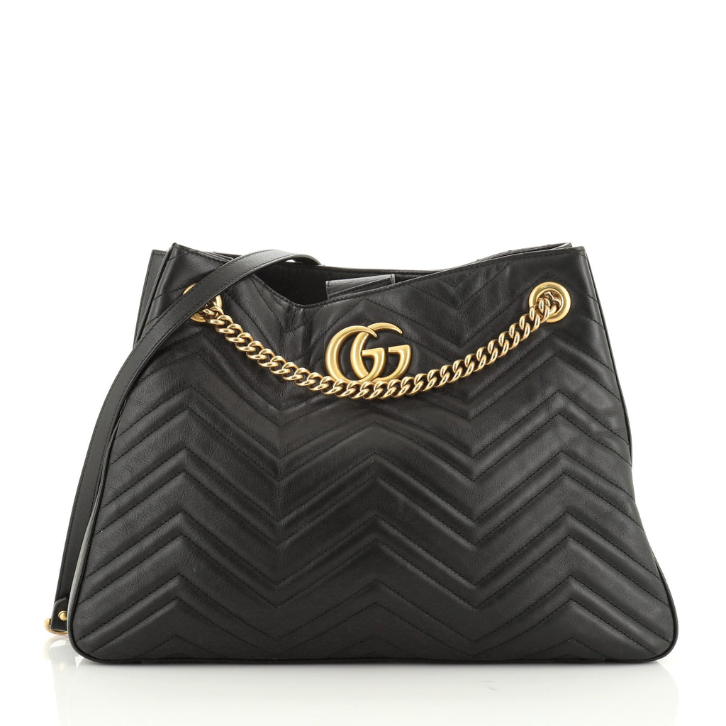 GG MARMONT MATELASSE レザーショルダー Gucci GG Marmont Chain Shoulder Bag Matelasse Leather 48929