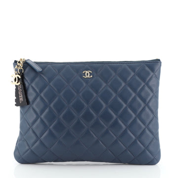Chanel Cuba La Habana O Case Clutch Quilted Lambskin Medium