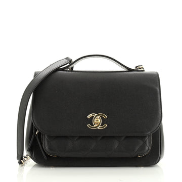 Chanel Business Affinity Flap Bag Quilted Caviar Small