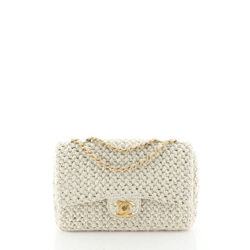 Chanel Classic Double Flap Bag Raffia Jumbo