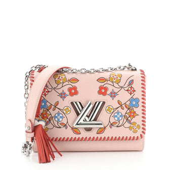 Twist Handbag Limited Edition Floral Print Epi Leather MM