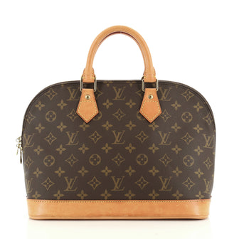 Louis Vuitton Vintage Alma Handbag Monogram Canvas PM