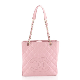 Chanel Petite Shopping Tote Quilted Caviar 