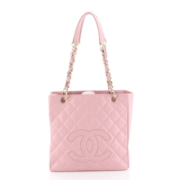 Chanel Petite Shopping Tote Quilted Caviar 