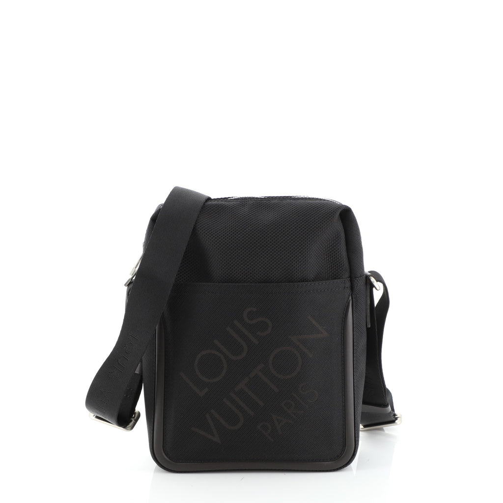 Louis Vuitton Black Canvas and Leather Geant Citadin Messenger Bag Louis  Vuitton